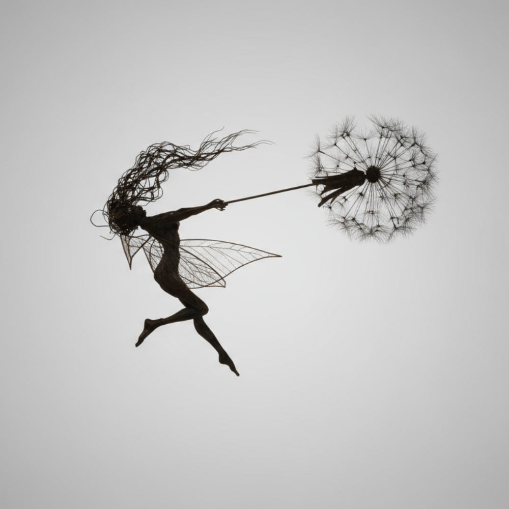 Metal Fairy Garden Sculptures Outdoor Decorative Yard Art - Image 14