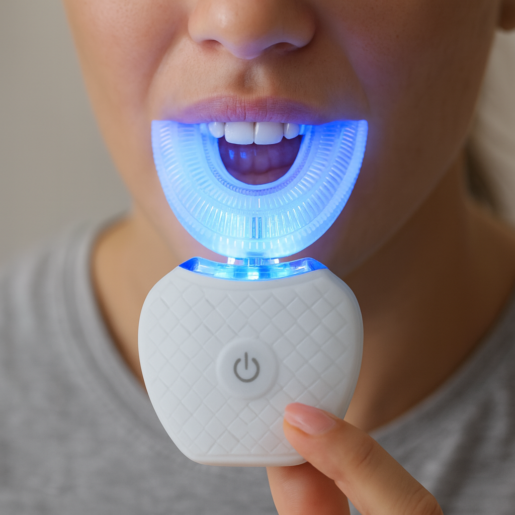 Electric Toothbrush 360 Ultrasonic Automatic U-Shaped Teeth Cleaner